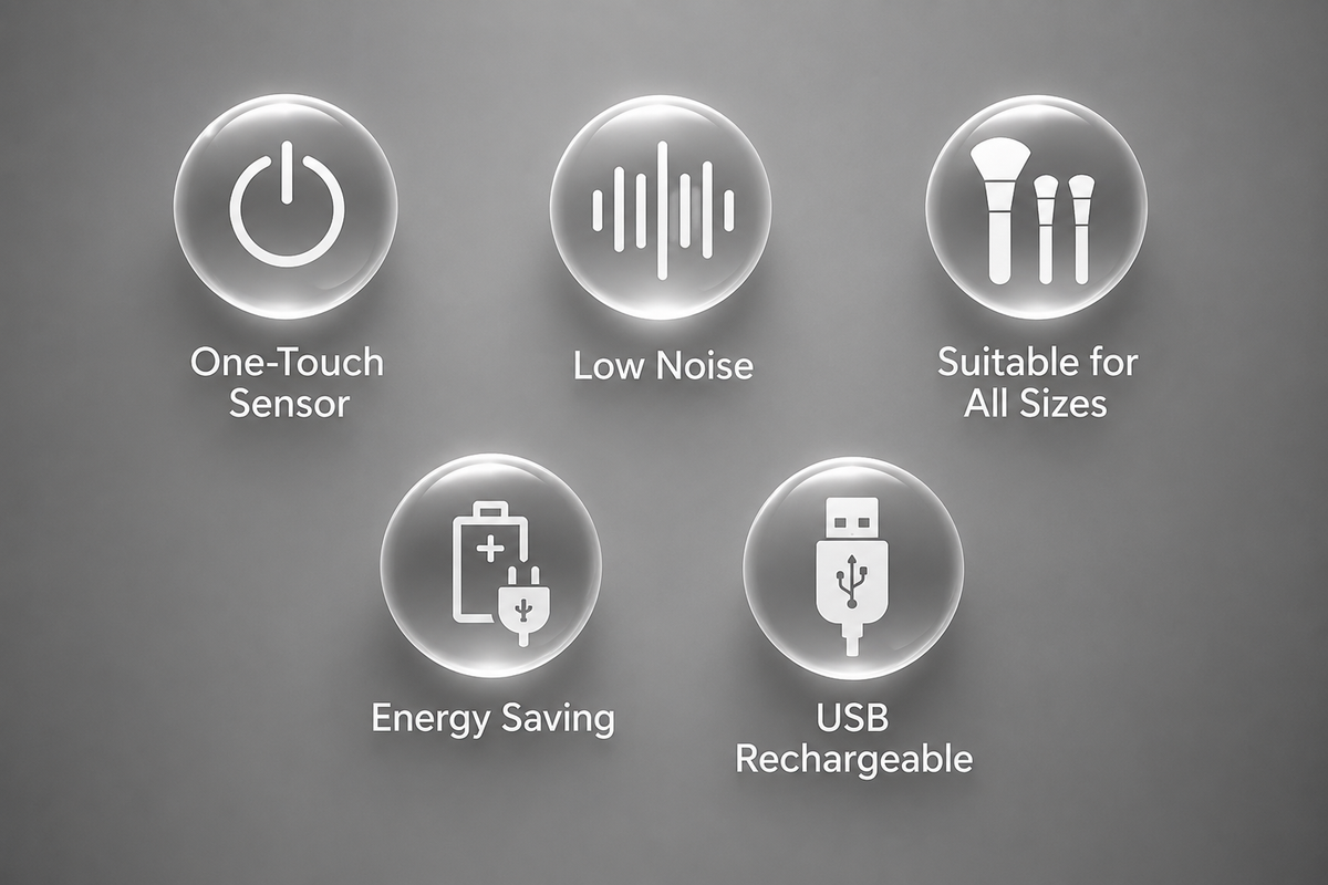 Nerava BrushFlow™ | Electric Makeup Brush Cleaner