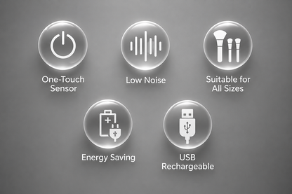 Nerava BrushFlow™ | Electric Makeup Brush Cleaner